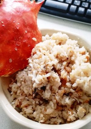 惰性ワタリガニの炊き込みご飯-レシピのメイン写真