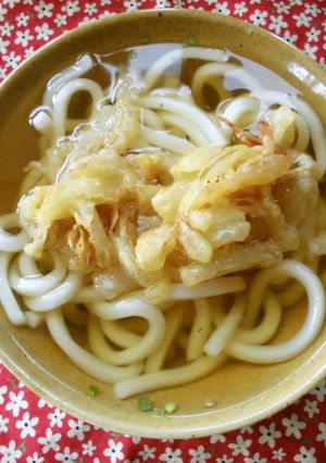 控えめな♪かき揚げ天ぷらうどん！-レシピのメイン写真