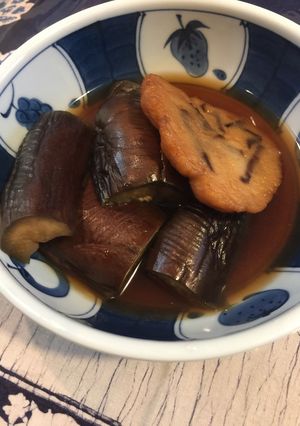 ナスと丸天の煮物-レシピのメイン写真