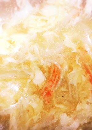 かにフレーク（かにかま）＆たまごスープ-レシピのメイン写真