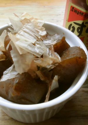 こんにゃくの「かんずり」甘辛煮！-レシピのメイン写真