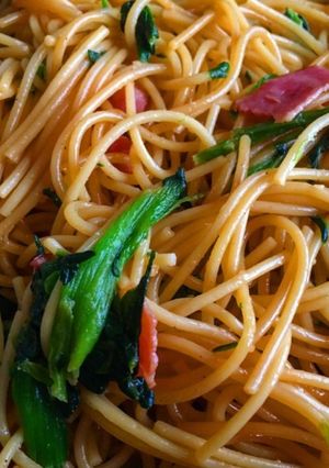 ほうれん草とベーコンの和風パスタ-レシピのメイン写真