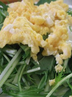 水菜とたまごのサラダ-レシピのメイン写真