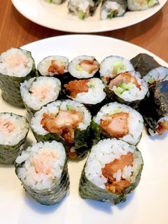 子供大好き♪から揚げとツナマヨ細巻き-レシピのメイン写真