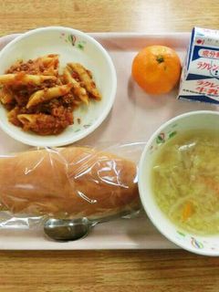 ペンネのミートソース * 給食のレシピ-レシピのメイン写真