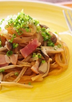 生マロニーときのこの和風パスタ風-レシピのメイン写真