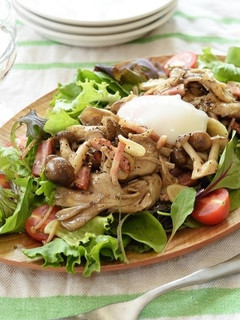 いろいろきのこのホットサラダ-レシピのメイン写真