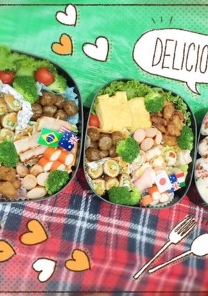 簡単だけどやってる感のある運動会お弁当-レシピのメイン写真