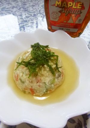 豆腐まんじゅうのメイプルあんかけ-レシピのメイン写真
