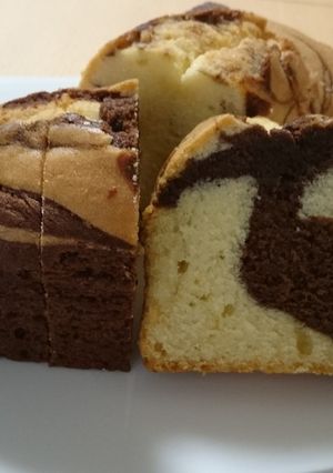 マーブルパウンドケーキ-レシピのメイン写真