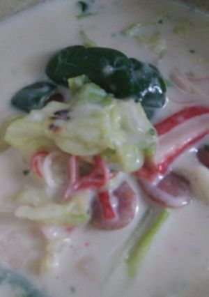 米麹甘酒と牛乳でクリーム煮~残り野菜で~-レシピのメイン写真