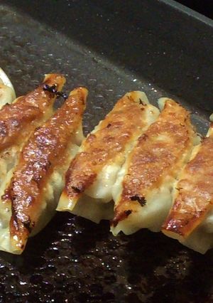 ホットプレートでパリパリ餃子！-レシピのメイン写真