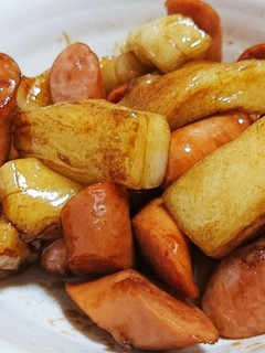 切り餅とウインナー-レシピのメイン写真