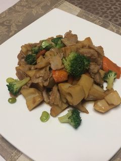 バカタレ れんこんと野菜の豚肉炒め-レシピのメイン写真