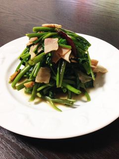 空芯菜とベーコンの白だし炒め★-レシピのメイン写真