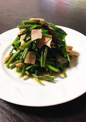 空芯菜とベーコンの白だし炒め★-レシピのメイン写真