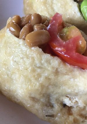 納豆とトマトの油揚げ煮-レシピのメイン写真