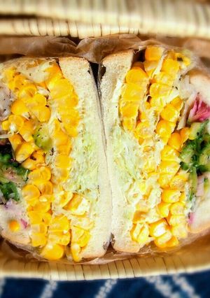 とうもろこしのサンドイッチ-レシピのメイン写真