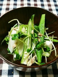 山芋とオクラのねばねばツナサラダ-レシピのメイン写真