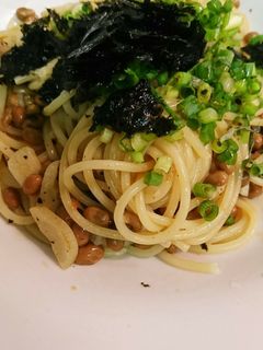 ガーリック納豆パスタ-レシピのメイン写真