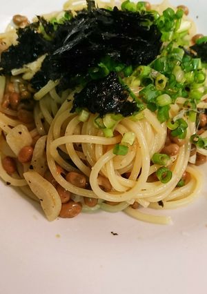 ガーリック納豆パスタ-レシピのメイン写真