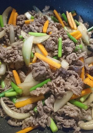 牛肉とニンニクの芽のオイスターソース炒め-レシピのメイン写真