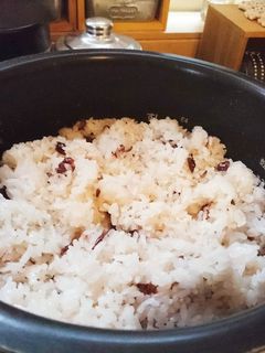 目から鱗の簡単甘納豆お赤飯♪-レシピのメイン写真