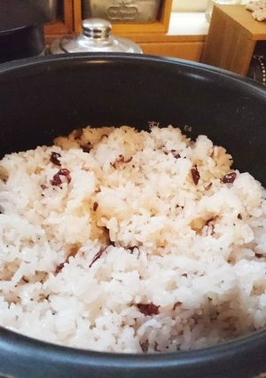 目から鱗の簡単甘納豆お赤飯♪-レシピのメイン写真