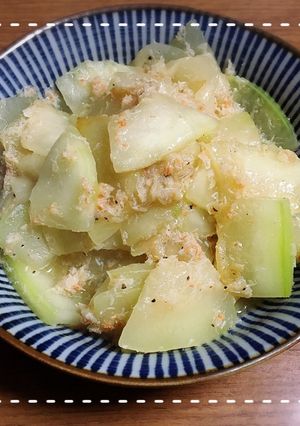 簡単！冬瓜(夕顔)のカニ風味炒め-レシピのメイン写真