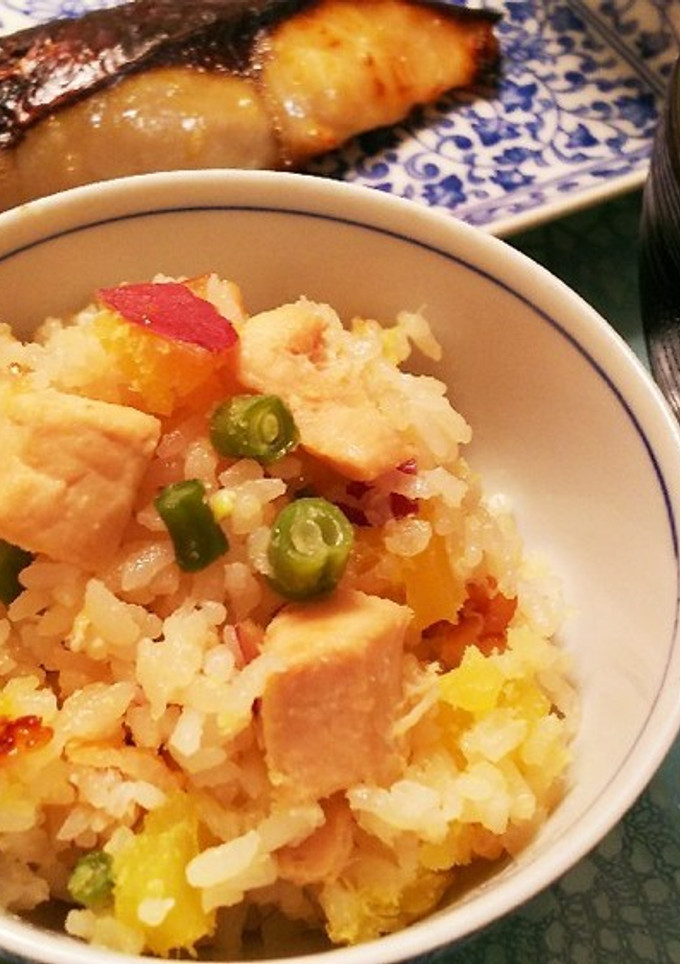 鶏肉とさつまいもの炊き込みご飯☆-レシピのメイン写真