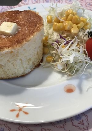 米粉の高さのあるしっとりパンケーキ♡-レシピのメイン写真