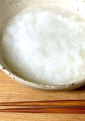 おなかに優しい土鍋で炊くお粥-レシピのメイン写真