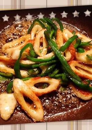 竹輪とピーマンの炒め物-レシピのメイン写真