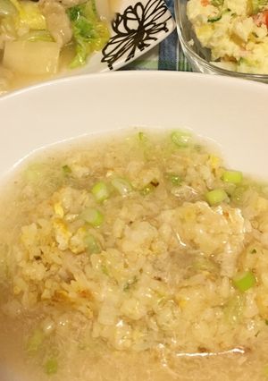 ☆旦那絶賛のカニ餡かけ炒飯☆-レシピのメイン写真
