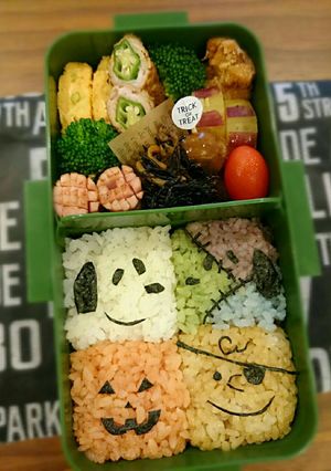 スヌーピー♪ハロウィン♪簡単キャラ弁-レシピのメイン写真