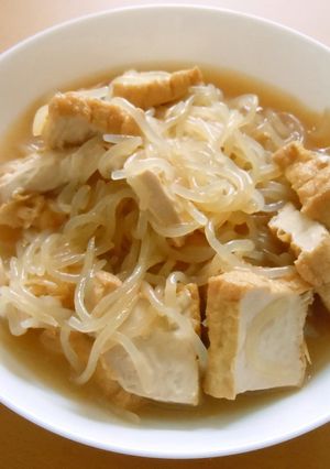 厚揚げと白滝の甘煮-レシピのメイン写真