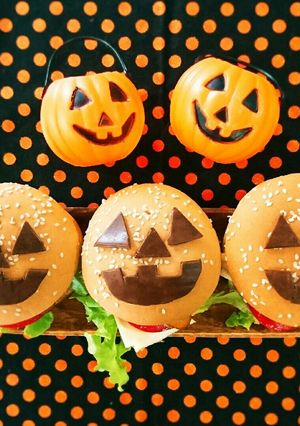 ほんのひと手間☆簡単ハロウィンバーガー-レシピのメイン写真