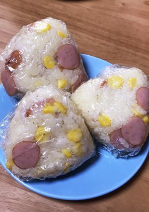 コンポタおにぎり-レシピのメイン写真