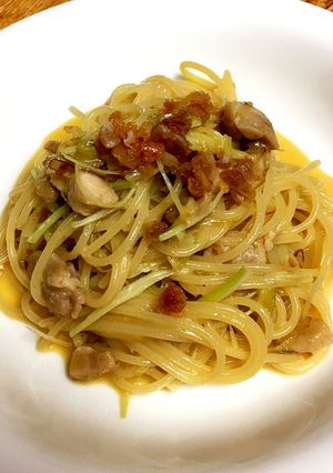 親子パスタ?鶏のカルボナーラ!-レシピのメイン写真