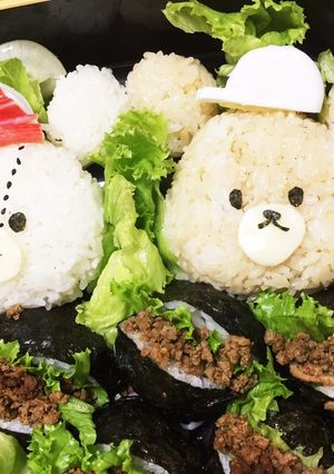 くまのがっこう♡運動会お弁当-レシピのメイン写真
