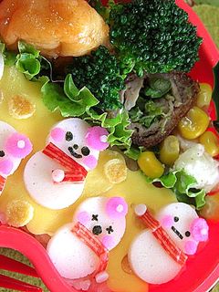 ゆきんこシスターズ キャラ弁-レシピのメイン写真