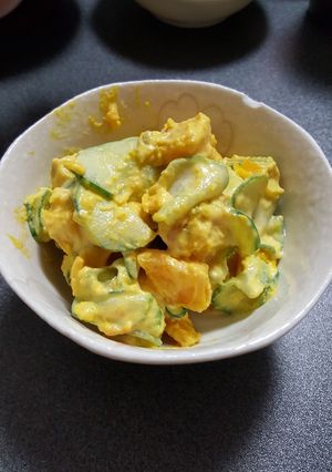レンジで簡単♪かぼちゃサラダ-レシピのメイン写真
