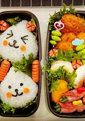 簡単キャラ弁デコふりでくーQoo(><)-レシピのメイン写真