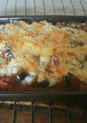 簡単！さんまの蒲焼き缶のトマトソース焼き-レシピのメイン写真