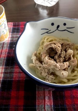 男の簡単、豚うどん-レシピのメイン写真