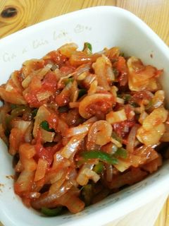 玉ねぎ&ピーマンのナポリタン炒め-レシピのメイン写真