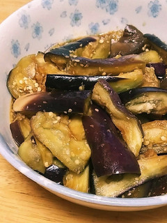 レンジで簡単!ナスのメープルごま酢和え-レシピのメイン写真