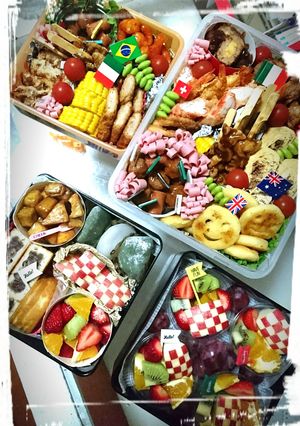 ✩運動会✩果物た〜っプリ頑張れ‼弁当-✩-レシピのメイン写真