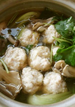 ふわふわ♪鶏つくね鍋！-レシピのメイン写真