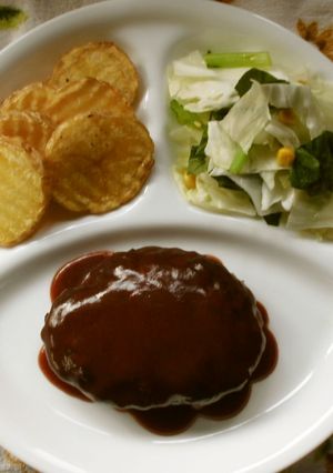 簡単な♪ハンバーグプレート!-レシピのメイン写真